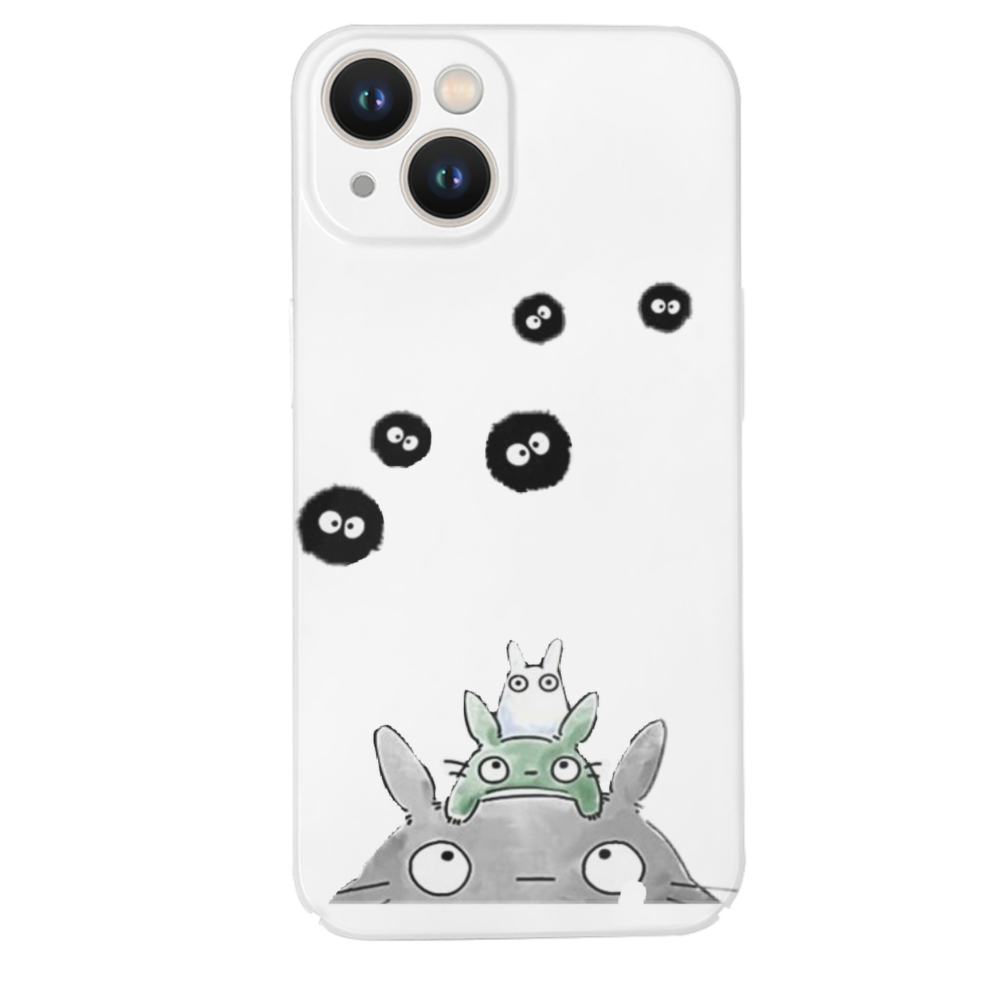 （画像用） となりのトトロ 草壁メイ 草壁サツキ My Neighbor Totoro Satsuki Kusakabe Mei Kusakabe 【iPhone 14シリーズ対応】ハードケース